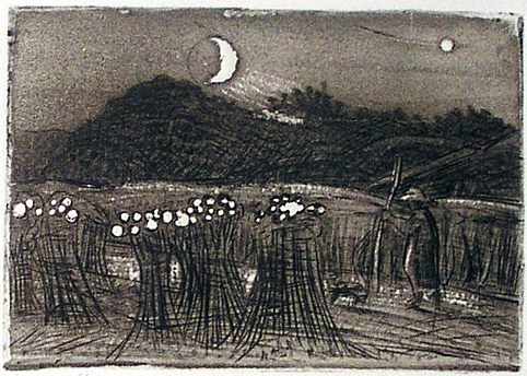 black and white etchings and drypoints